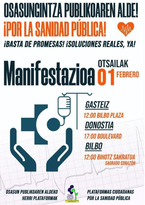 sanidad publica de calidad osakidetza CGT