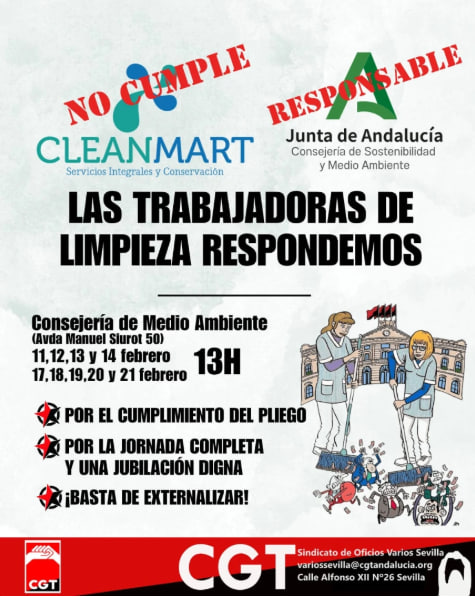 Limpieza andalucia CGT