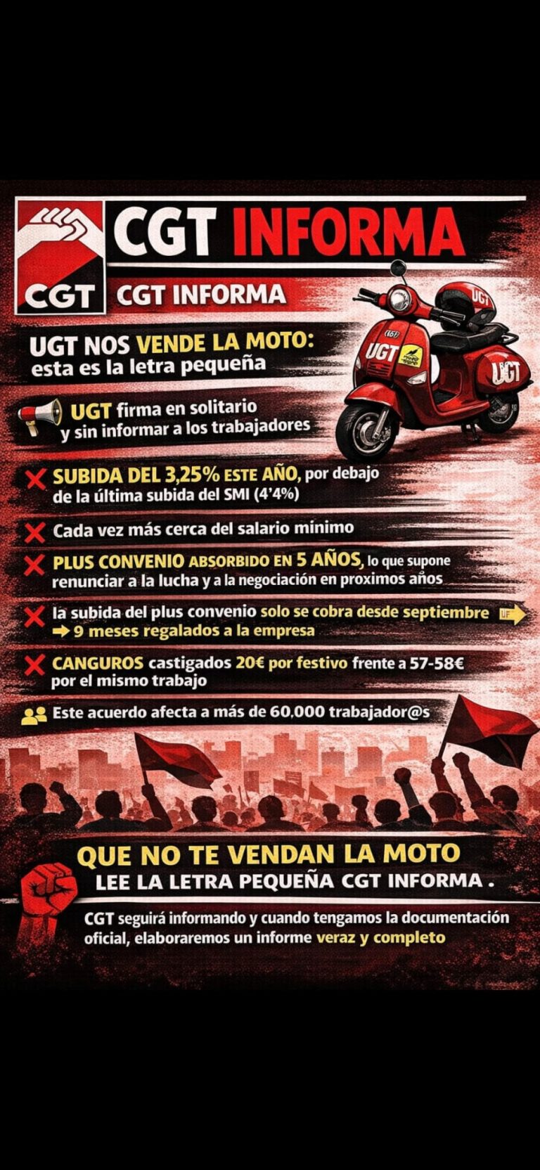 limpieza barcelona CGT