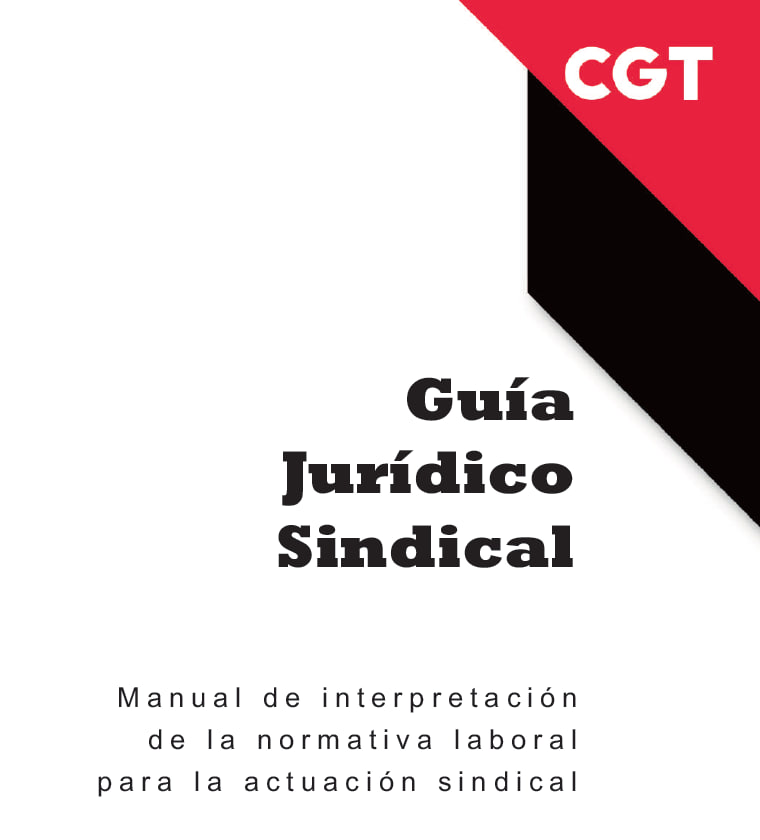 portada GUIA-_JURIDICO-SINDICAL-CGT manual para interpretacion normativa laboral Recursos Laborales