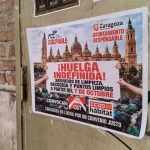cartel huelga Zaragoza