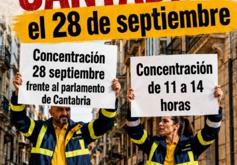 Cartel Huelga Cantabria